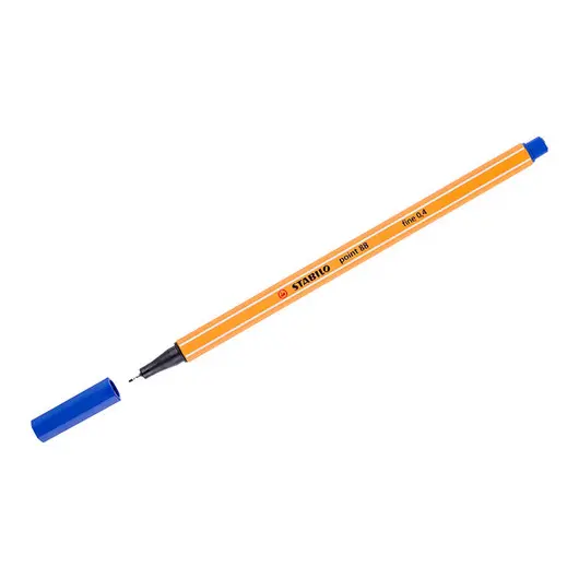 Ручка капиллярная Stabilo &quot;Point 88&quot; синяя, 0,4мм, фото 1