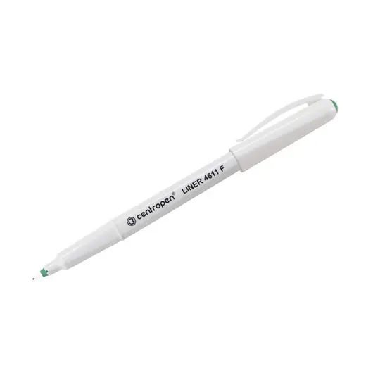 Ручка капиллярная Centropen &quot;Liner 4611&quot; зеленый 0,3мм, трехгранная, фото 1