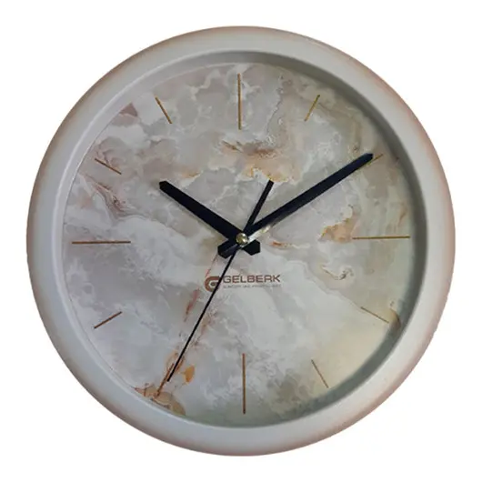 Часы настенные ход плавный, Gelberk GL-904, круглые, 28,5*28,5, фото 1