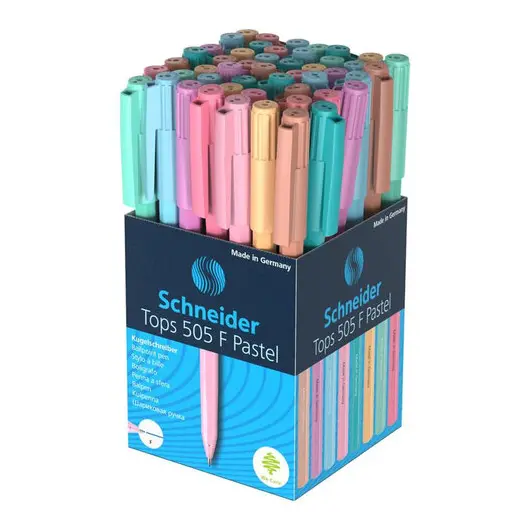 Ручка шариковая SCHNEIDER (Германия) Tops 505 F Light Pastel, СИНЯЯ, пастель ассорти, 0,8мм, 150520, фото 11