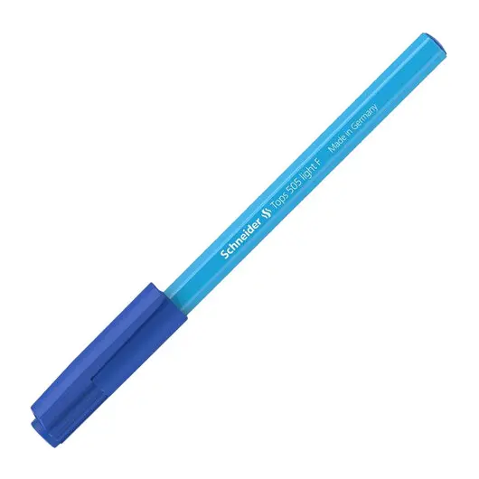 Ручка шариковая SCHNEIDER (Германия) Tops 505 F Light, СИНЯЯ, корпус голубой, узел 0,8мм, 150523, фото 2