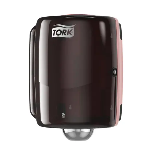 Диспенсер для протирочной бумаги TORK (W2) Performance, maxi, с центральной вытяжкой, черный, 653008, фото 2