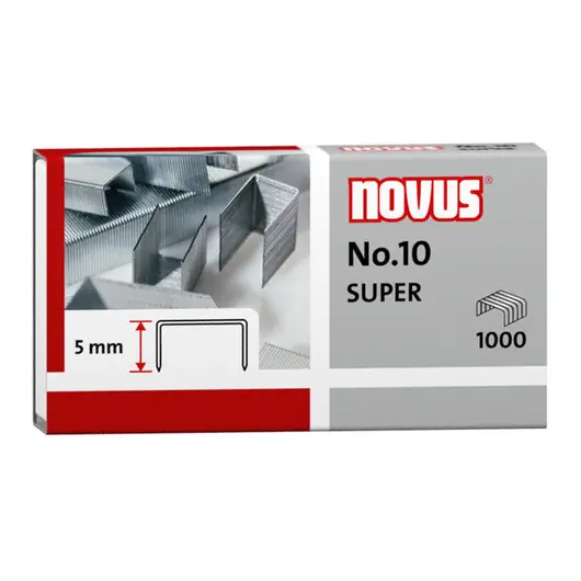 Скобы для степлера №10 Novus, оцинкованные, 1000шт., фото 1