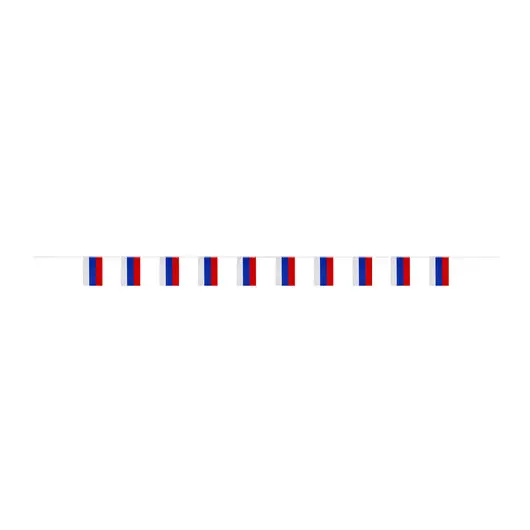 Гирлянда из флагов России, длина 5м, 10 прямоугольных флажков 20х30см, BRAUBERG, 550185, RU25, фото 8