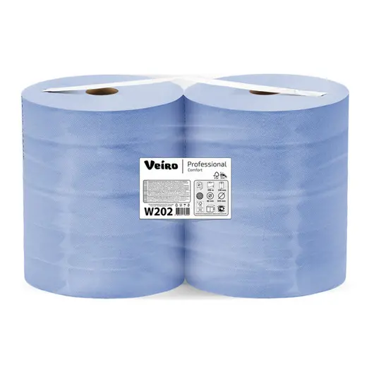 Протирочный материал Veiro Professional P1/P2 &quot;Comfort&quot;, 2-слойная, 350м/рул, 33*35см, синий, фото 1