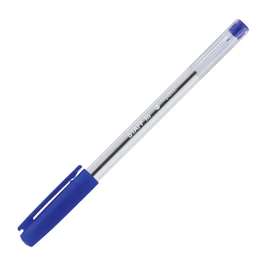 Ручка шариковая масляная STAFF EVERYDAY OBP-409, СИНЯЯ, прозрачная, узел 0,7мм, линия 0,35мм, 143537, фото 3