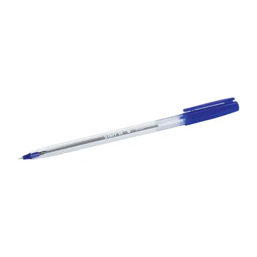 Ручка шариковая масляная STAFF EVERYDAY OBP-409, СИНЯЯ, прозрачная, узел 0,7мм, линия 0,35мм, 143537, фото 6