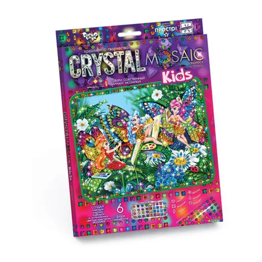 Алмазная мозаика Danko toys &quot;Crystal Mosaic Kids. Феи  2&quot;, европодвес, фото 1