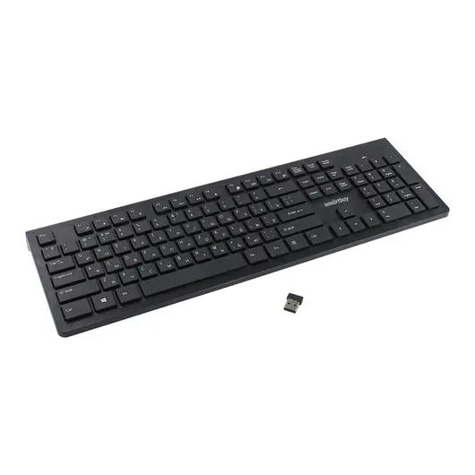 Клавиатура беспроводная Smartbuy 206, мультимедийная, подсветка, Anti-Ghost, USB, черная, фото 1