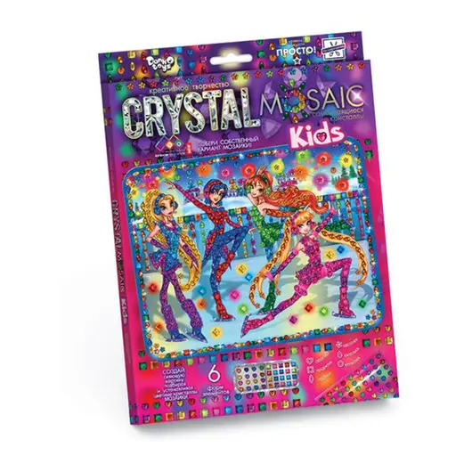 Алмазная мозаика Danko toys &quot;Crystal Mosaic Kids. Танцы&quot;, европодвес, фото 1