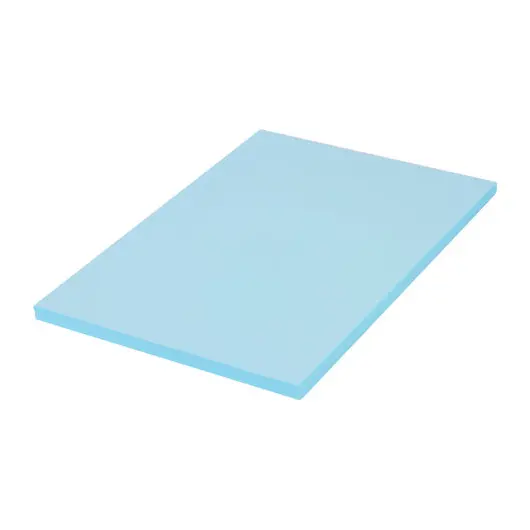 Бумага цветная BRAUBERG, А4, 80г/м, 100 л, пастель, голубая, для офисной техники, 112445, фото 2