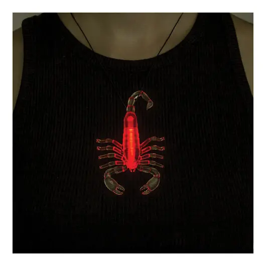 Светящаяся (неоновая) игрушка скорпион ЮНЛАНДИЯ, красный, длина 10,5 см, 662602, фото 3