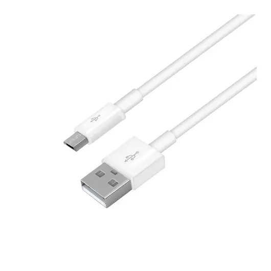 Кабель Oxion DCC005 USB2.0 (A) - microUSB (B), 1м, белый, фото 1