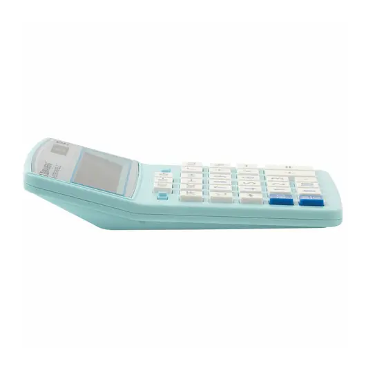 Калькулятор настольный BRAUBERG EXTRA PASTEL-12-LB (206x155 мм), 12 разрядов, двойное питание, ГОЛУБОЙ, 250486, фото 6