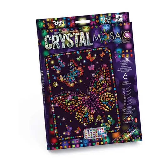 Алмазная мозаика Danko toys &quot;Crystal Mosaic. Бабочки&quot;, европодвес, фото 1