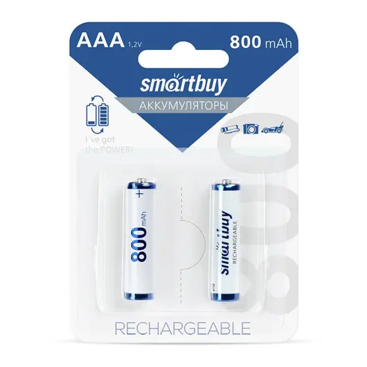 Аккумулятор Smartbuy AAA (HR06) 800mAh 2BL, фото 1