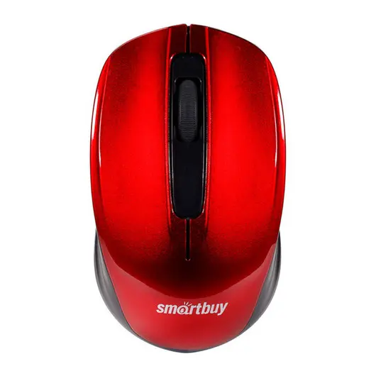 Мышь беспроводная Smartbuy ONE 332, красный, USB, 3btn+Roll, фото 1