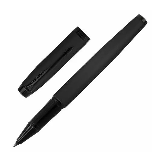 Ручка-роллер PARKER IM Achromatic Black BT, корпус черный матовый, нержавеющ. сталь, черная, 2127743, фото 1
