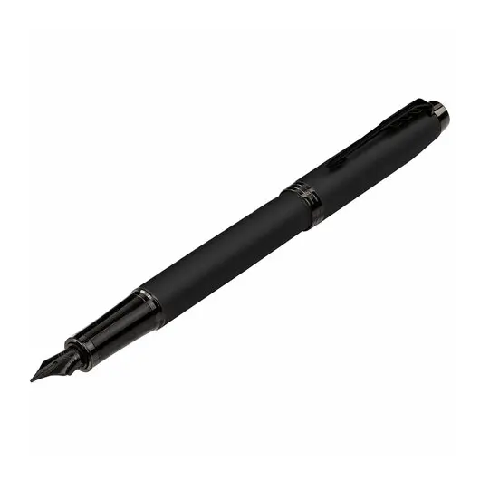 Ручка перьевая PARKER IM Achromatic Black BT, корп. черный матовый, нержавеющ. сталь, синяя, 2127741, фото 4