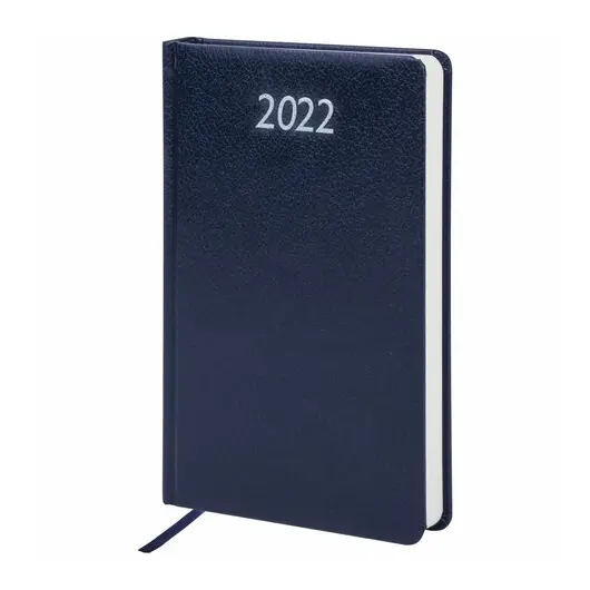 Ежедневник датированный 2022 А5 (138х213мм) BRAUBERG Profile синий, 111384, 112765, фото 1