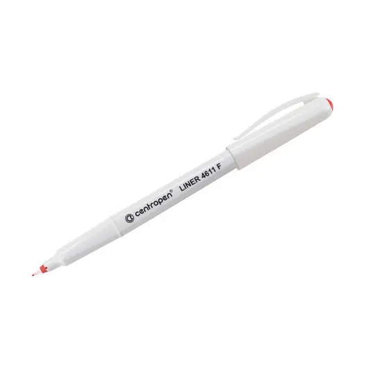 Ручка капиллярная Centropen &quot;Liner 4611&quot; красный 0,3мм, трехгранная, фото 1
