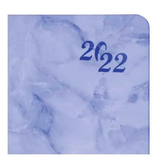 Ежедневник датированный 2022 А5 138x213 мм BRAUBERG &quot;Marble&quot;, под кожу, синий мрамор, 112745, фото 3