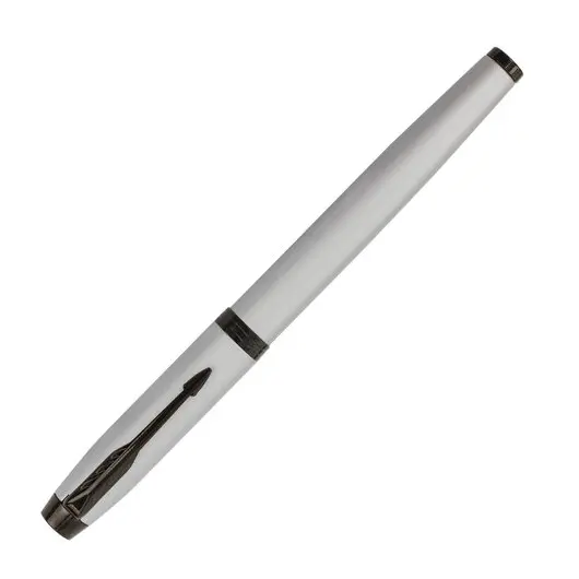 Ручка-роллер PARKER IM Achromatic Grey BT, корпус серый матовый, нержавеющая сталь, черная, 2127751, фото 3