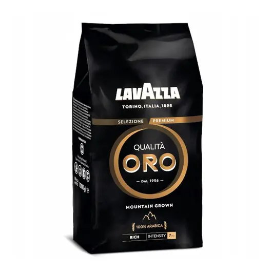Кофе в зернах LAVAZZA &quot;Qualita Oro MOUNTAIN GROWN&quot;, арабика 100%, 1000г, вакуумная упаковка,ш/к30022, 1334, фото 1