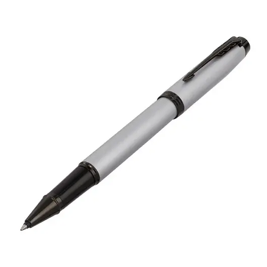 Ручка-роллер PARKER IM Achromatic Grey BT, корпус серый матовый, нержавеющая сталь, черная, 2127751, фото 4