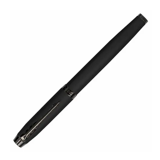 Ручка перьевая PARKER IM Achromatic Black BT, корп. черный матовый, нержавеющ. сталь, синяя, 2127741, фото 3