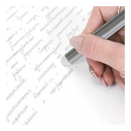 Ручка стираемая гелевая STAFF College, ЧЕРНАЯ, узел 0,5 мм, линия письма 0,38 мм, 143665, фото 7
