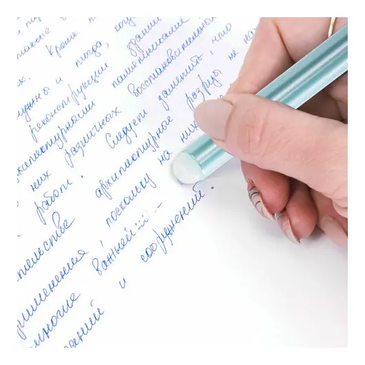 Ручка стираемая гелевая STAFF College, СИНЯЯ, узел 0,5 мм, линия письма 0,38 мм, 143664, фото 8