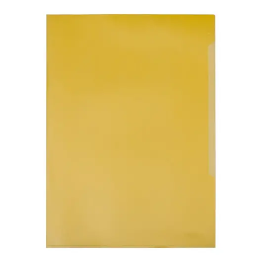 Папка-уголок Durable, А4+, 180мкм, прозрачная желтая, фото 1