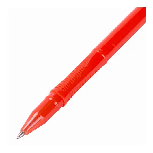 Ручка шариковая масляная STAFF Flame, корпус оранжевый, узел 1мм, линия 0,7мм, синяя,, OBP332, фото 3