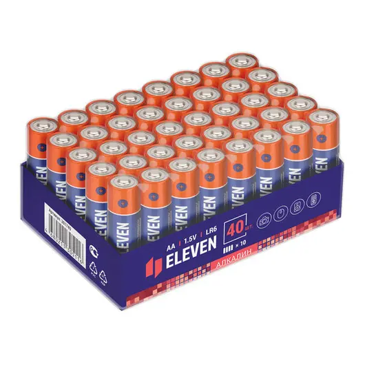 Батарейка Eleven AA (LR6) алкалиновая, OS40, фото 1