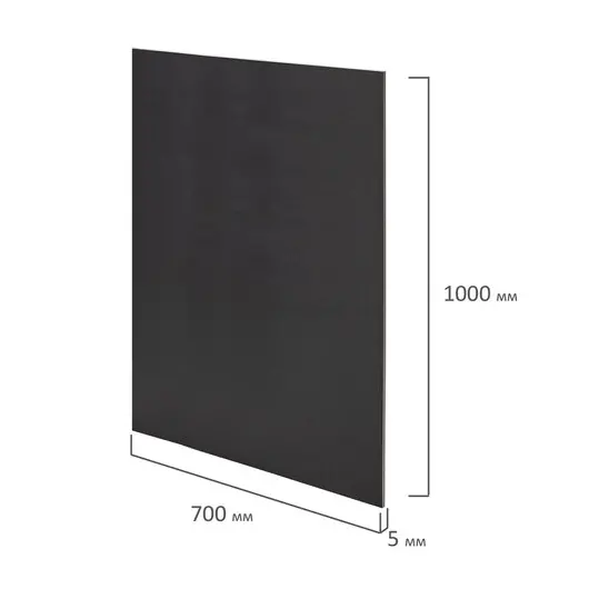 Пенокартон матовый, 70*100 см, толщина 5 мм, черный, BRAUBERG, код 1с, 112480, фото 3