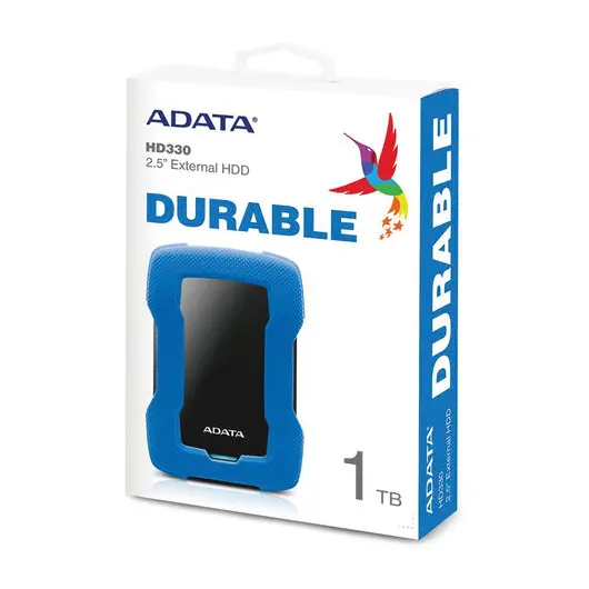Внешний жесткий диск A-DATA DashDrive Durable HD330 1TB, 2.5&quot;, USB 3.0, синий, AHD330-1TU31-CBL, фото 9