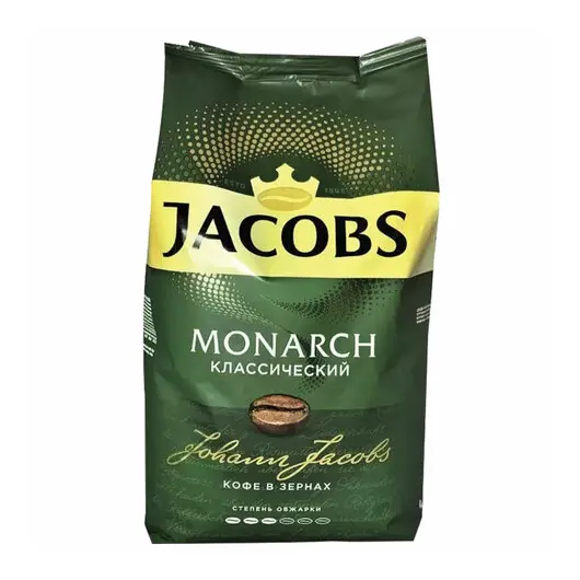 Кофе в зернах JACOBS Monarch, 1000г, вакуумная упаковка, ш/к 78780, 8052288, фото 1
