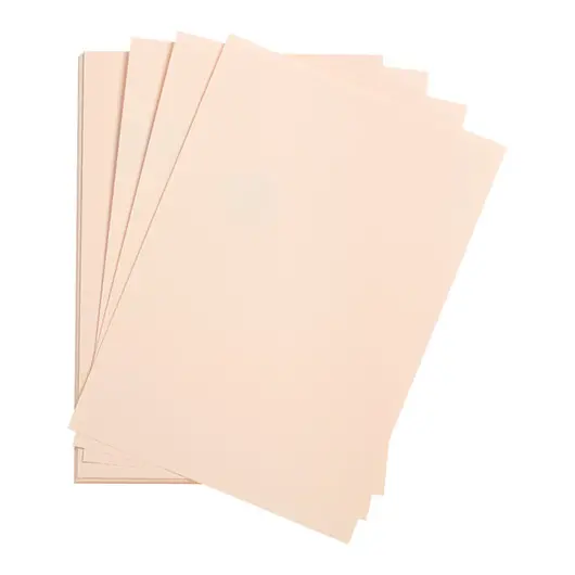 Цветная бумага 500*650мм., Clairefontaine &quot;Etival color&quot;, 24л., 160г/м2, бледно-розовый, легкое зерно, хлопок, фото 1