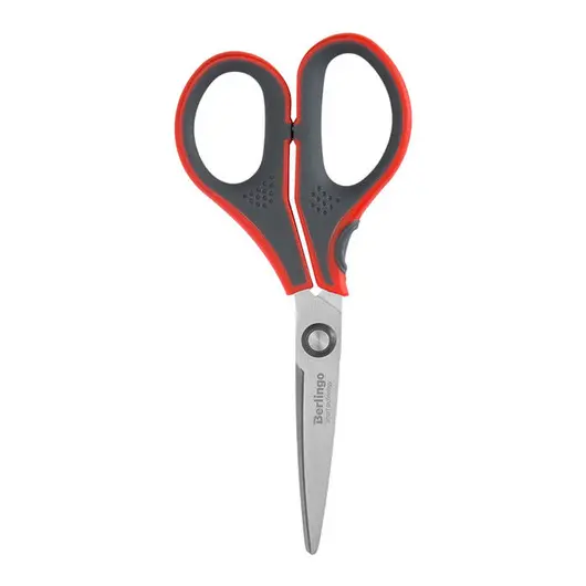 Ножницы Berlingo &quot;Smart tech&quot;, 13см, красные, европодвес, фото 1