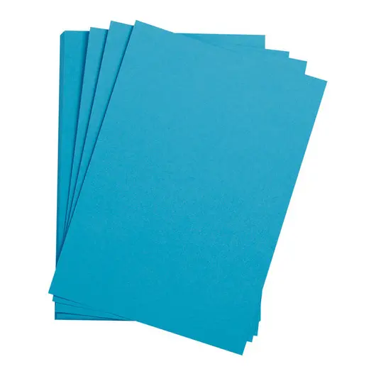 Цветная бумага 500*650мм., Clairefontaine &quot;Etival color&quot;, 24л., 160г/м2, бирюзовый, легкое зерно, хлопок, фото 1