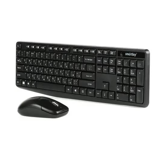 Комплект беспроводной клавиатура + мышь Smartbuy ONE, USB, черный, фото 1