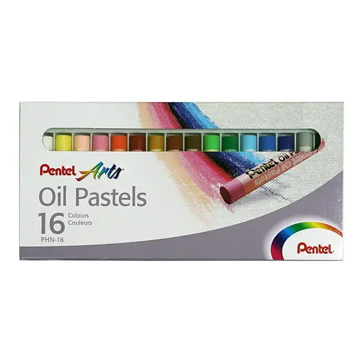 Пастель масляная Pentel, 16 цветов, картон. упак., фото 1