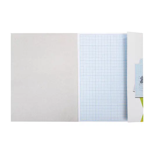 Бумага масштабно-координатная (миллиметровая) ПЛОТНАЯ папка А4 голубая 20 листов 80 г/м2, STAFF, 113485, фото 3