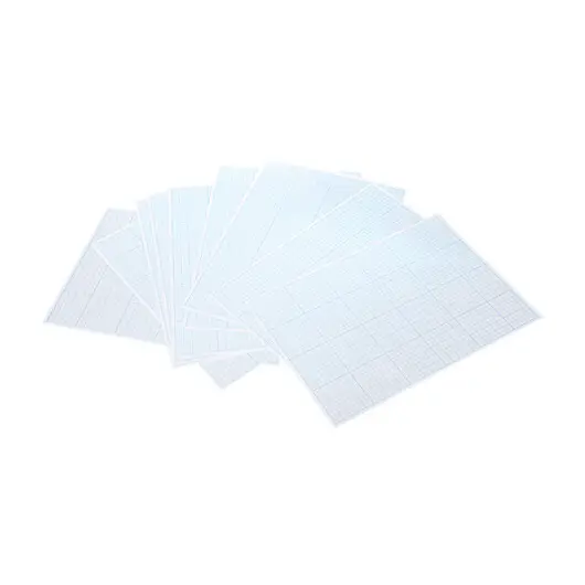 Бумага масштабно-координатная (миллиметровая) ПЛОТНАЯ папка А4 голубая 20 листов 80 г/м2, STAFF, 113485, фото 6