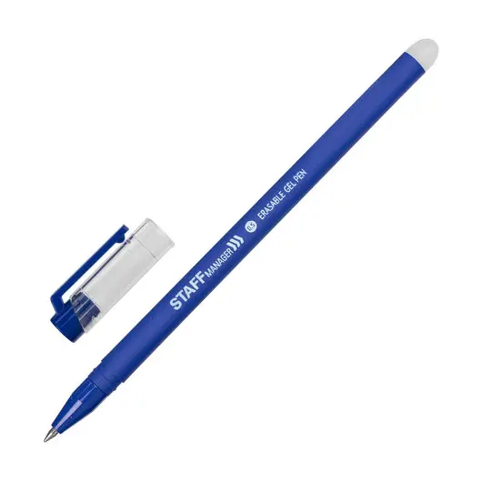 Ручка стираемая гелевая STAFF Manager, СИНЯЯ, + 5 сменных стержней, узел 0,5 мм, линия письма 0,35 мм, 143657, фото 3