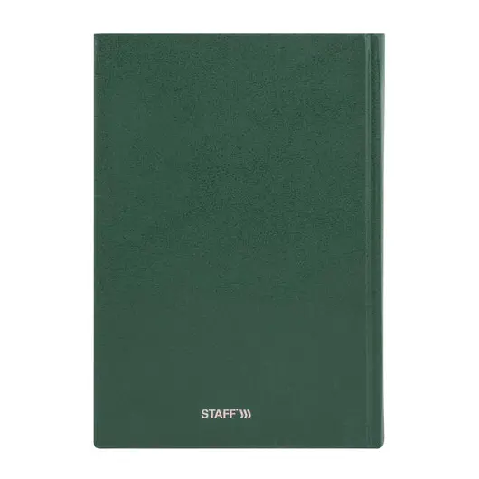 Ежедневник датированный 2022 (145х215 мм), А5, STAFF, твердая обложка бумвинил, зеленый, 113340, фото 6