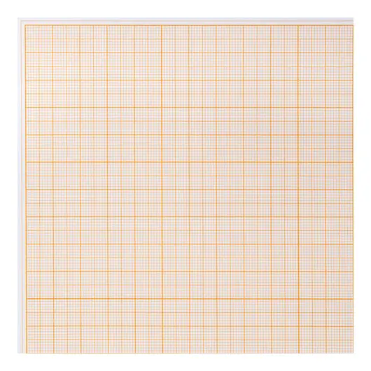 Бумага масштабно-координатная (миллиметровая), папка А3, оранжевая, 10 листов, 65 г/м2, STAFF, 113486, фото 5