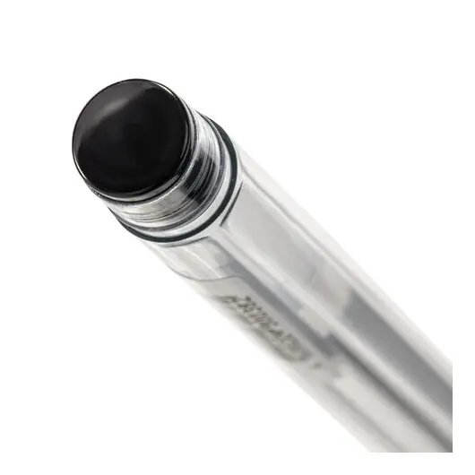 Ручка гелевая с грипом STAFF Basic Needle, ЧЕРНАЯ, игольчатый узел 0,5 мм, линия письма 0,35 мм, 143679, фото 5