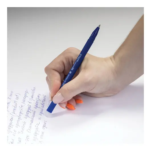 Ручка стираемая гелевая STAFF Manager, СИНЯЯ, + 5 сменных стержней, узел 0,5 мм, линия письма 0,35 мм, 143657, фото 11
